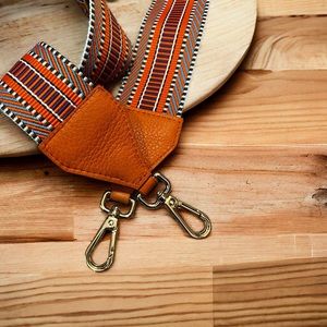 WOVEN COTTON CROSSBODY STRAP NWOT